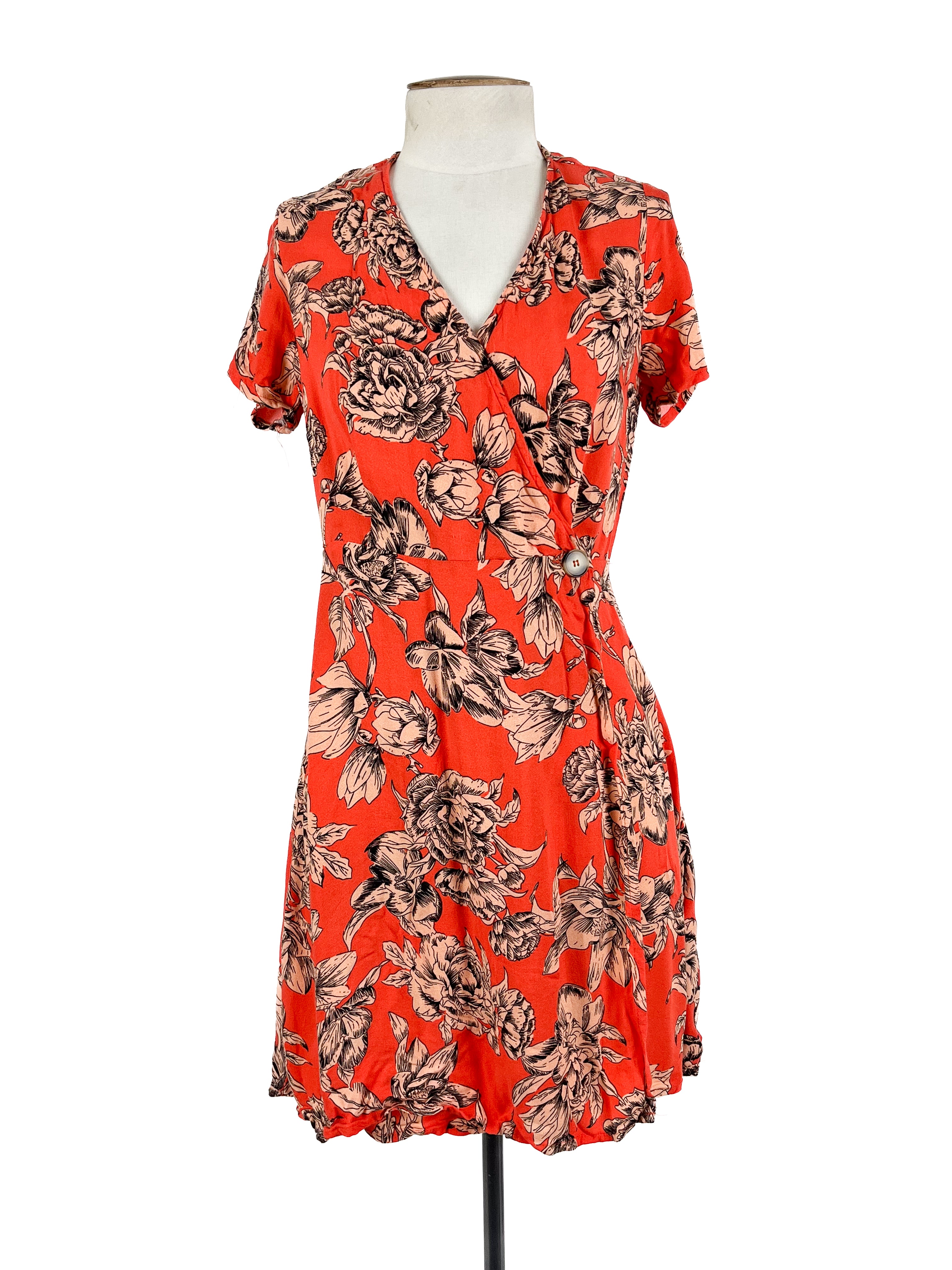 Dotti - Orange Mini Dress (Size 8)