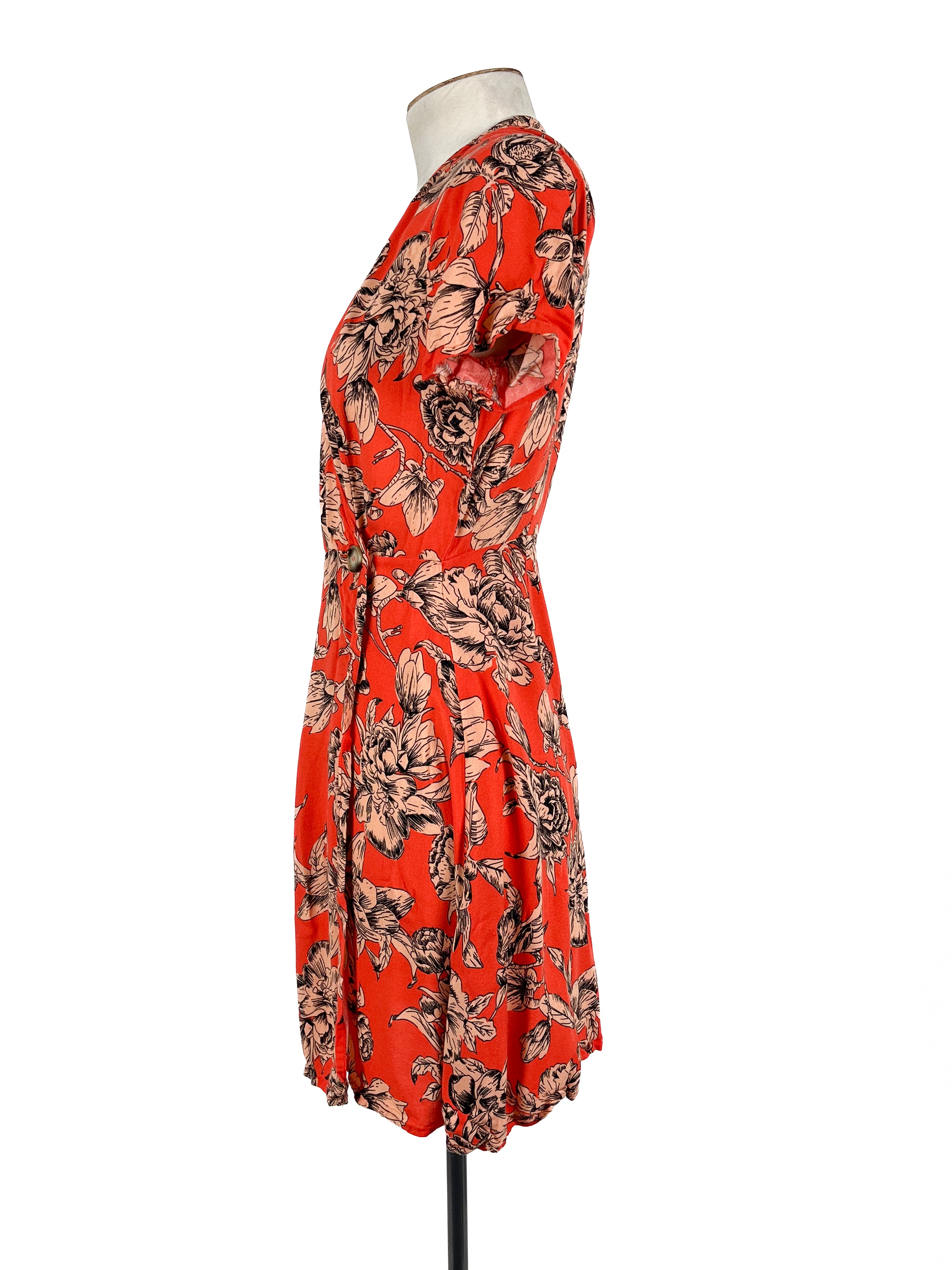 Dotti - Orange Mini Dress (Size 8)