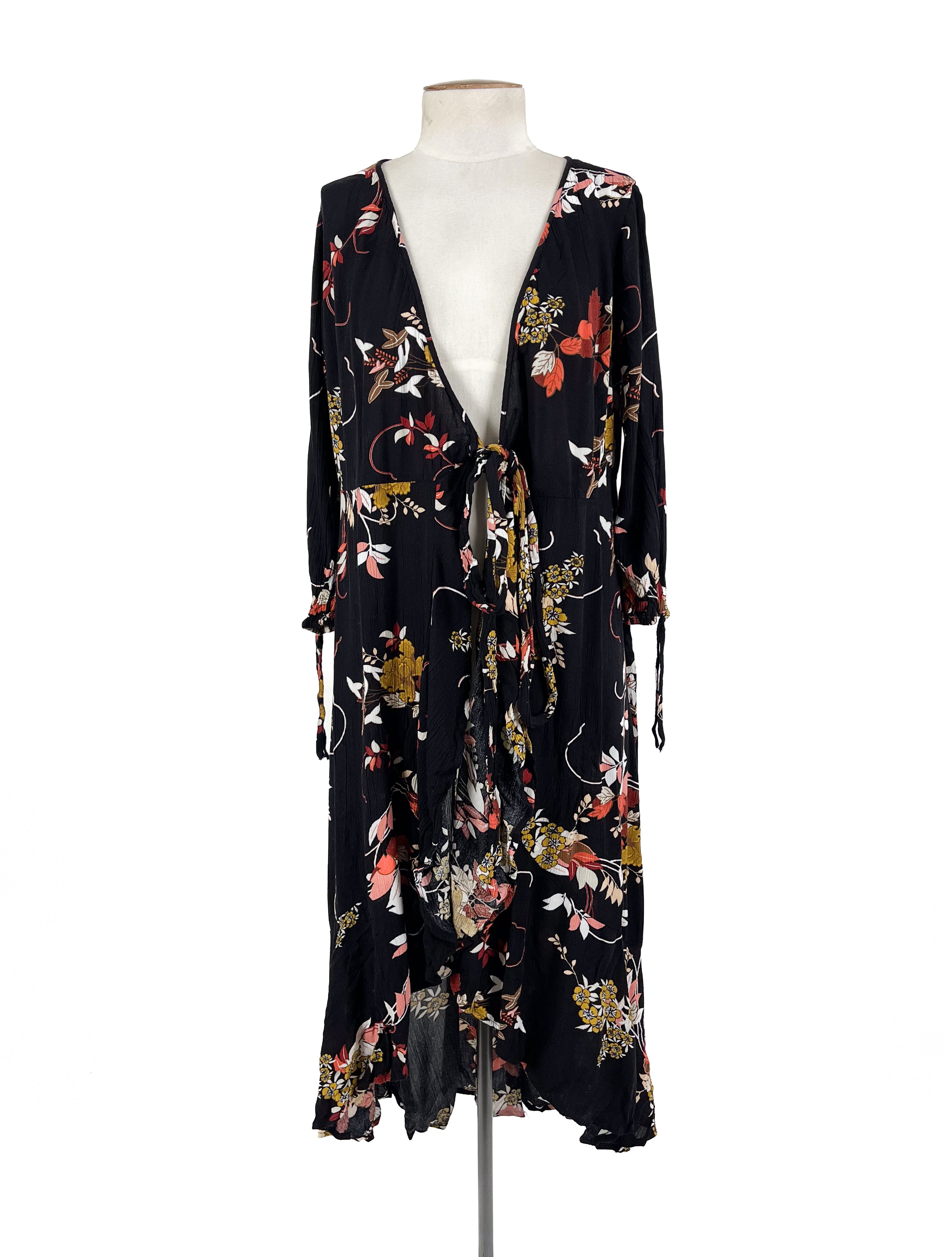 Band of Gypsies - Black Midi Dress (Size 8)