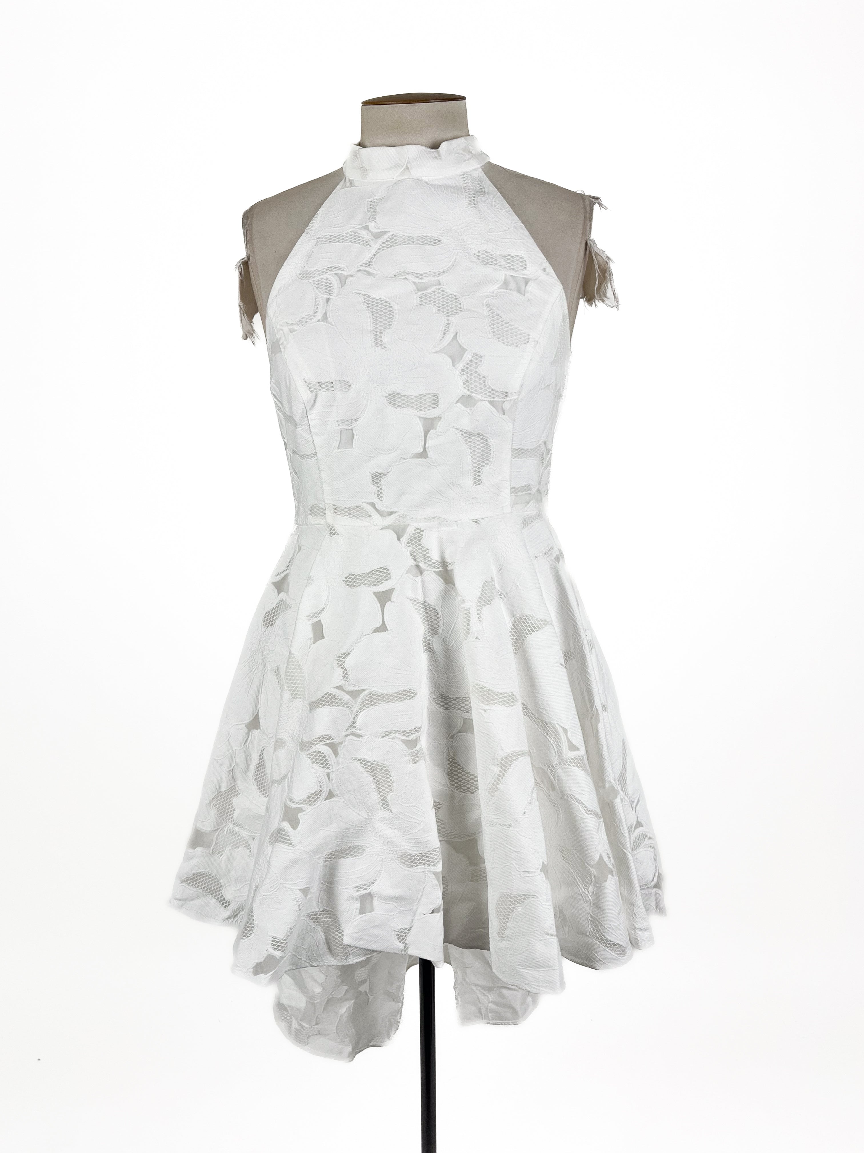 Forever New - White Midi Dress (Size 12)