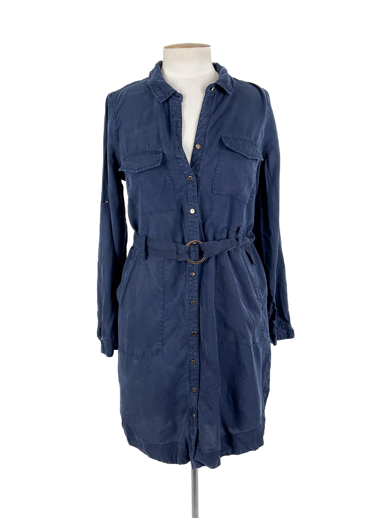 Forever New - Navy Midi Dress (Size 10)