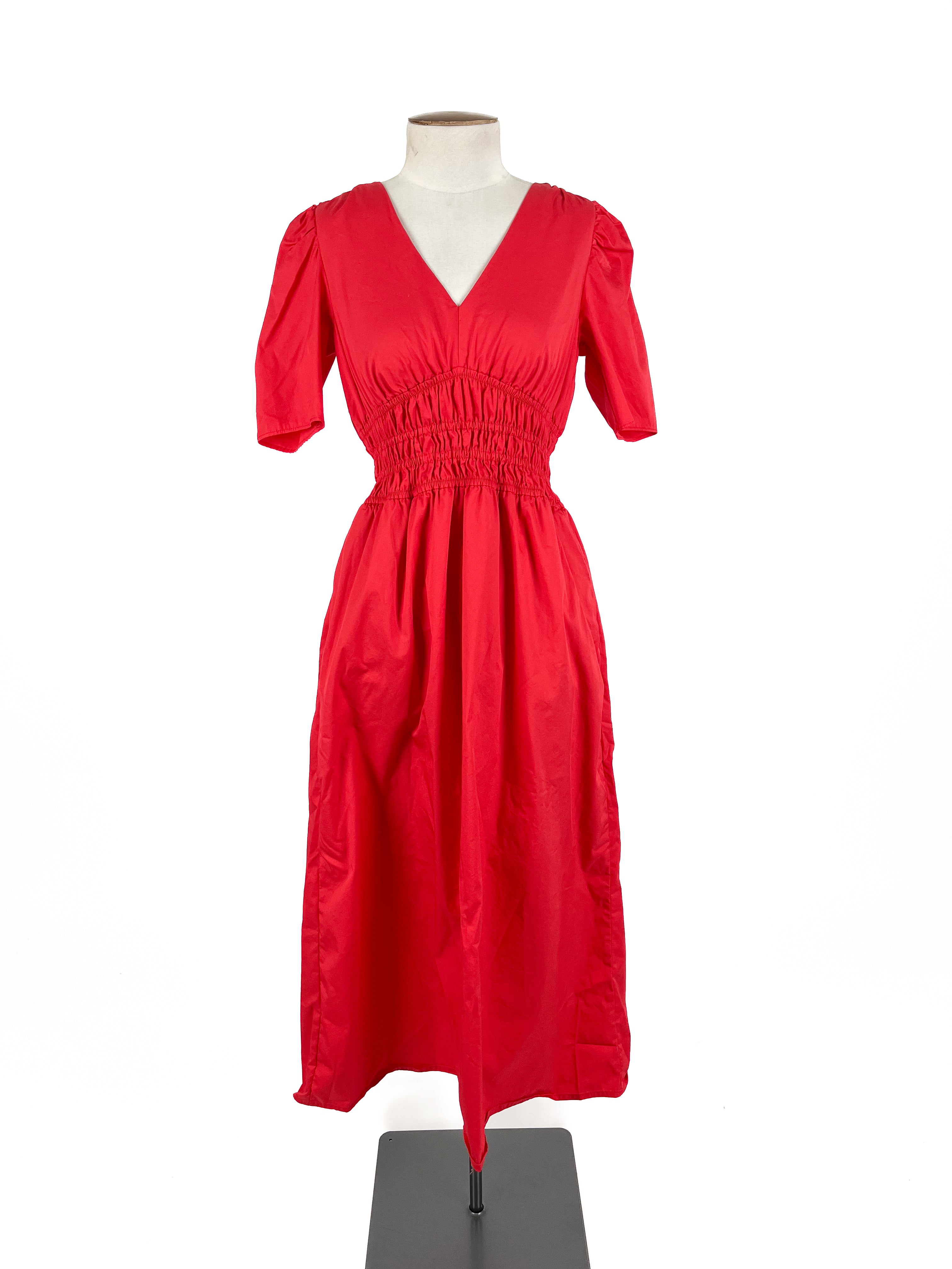 Portmans - Red Midi Dress (Size 6)